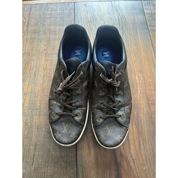 Men’s Louis Vuitton Luxembourg Canvas Monogram Sneakers Size UK 12 MS0241 main image 5